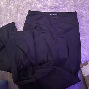 Aeropostale Black Flare Leggings
